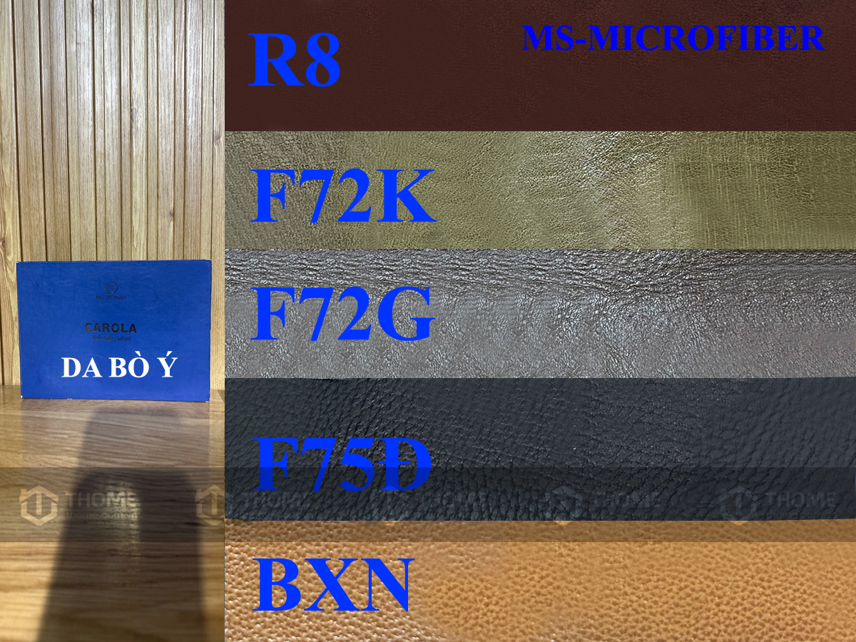 Da cho ghế sofa da bò Ý mã số MICROFIBER