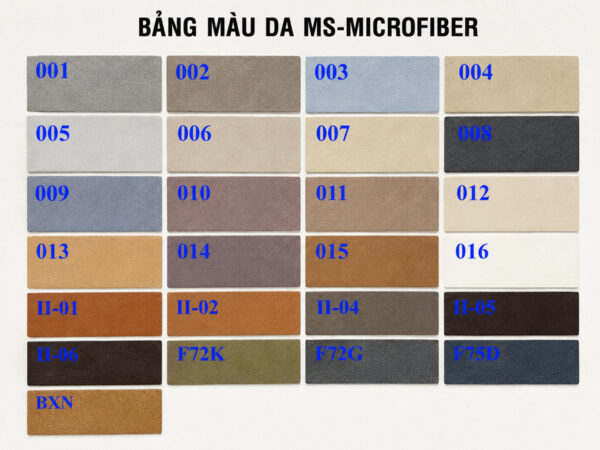 Da Cho Ghế Sofa Da Bò Ý Mã Số MICROFIBER CAROLA