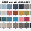 Vải Nỉ Cho Ghế Sofa Thớ Vải Nhỏ Mã Số HQ612