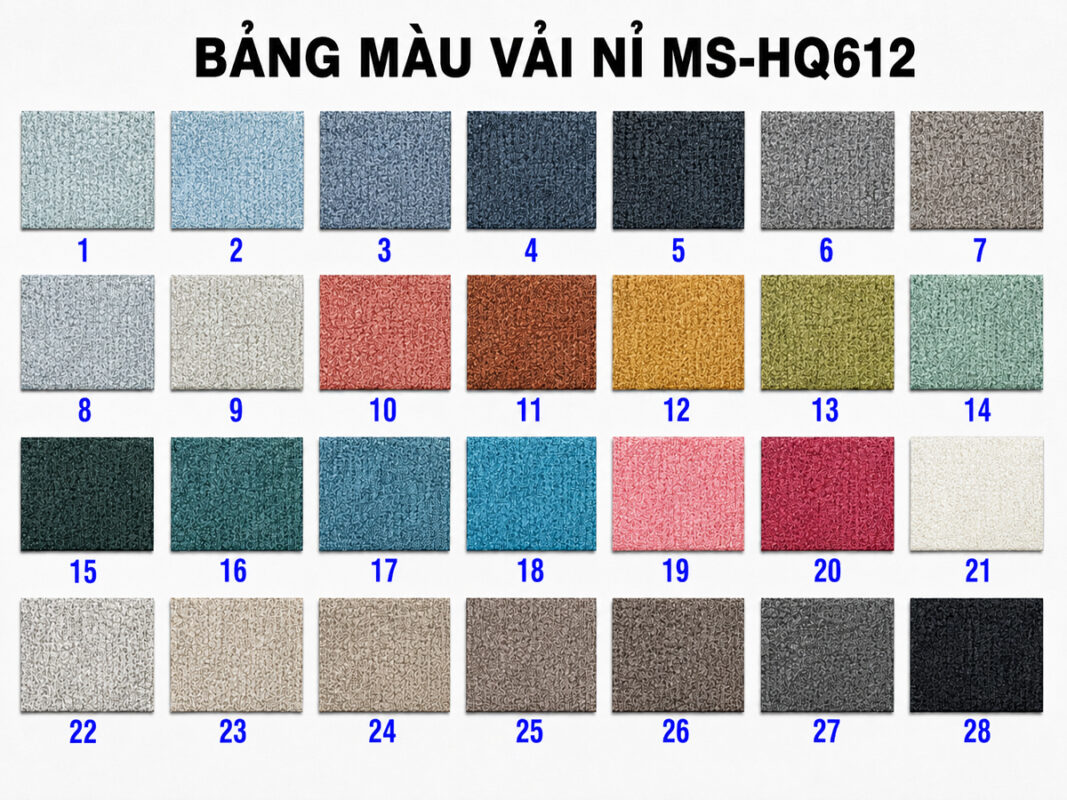 Vải Nỉ Cho Ghế Sofa Thớ Vải Nhỏ Mã Số HQ612