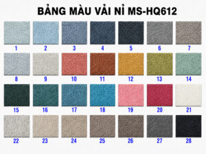 Vải Nỉ Cho Ghế Sofa Thớ Vải Nhỏ Mã Số HQ612