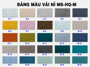 Vải Nỉ Cho Ghế Sofa Thớ Vải Nhỏ Nhập Khẩu Hàn Quốc Mã Số HQ-M