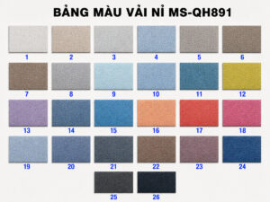 Vải Nỉ Cho Ghế Sofa Thớ Vải To Vừa Phải Mã Số QH891