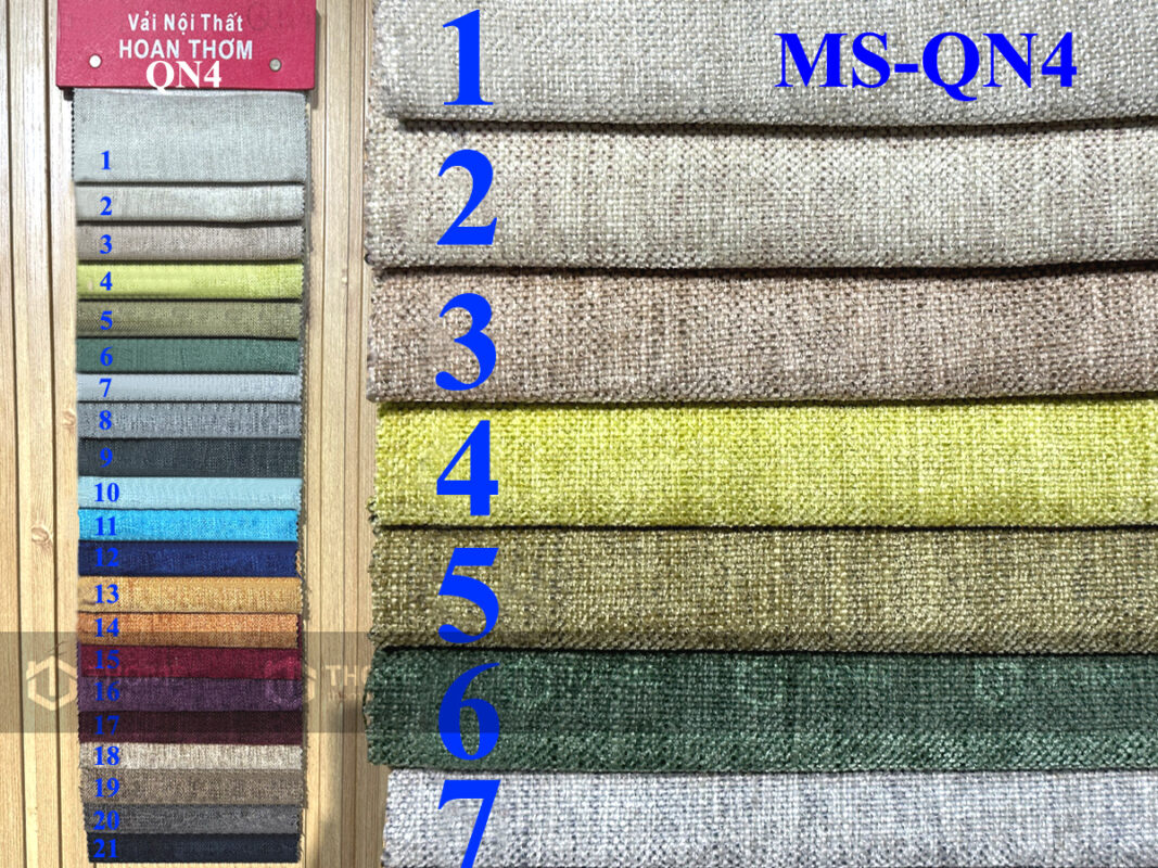 Vải Nỉ Cho Ghế Sofa Thớ Vải Thô, To Mã Số QN4