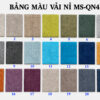 Vải Nỉ Cho Ghế Sofa Thớ Vải Thô, To Mã Số QN4