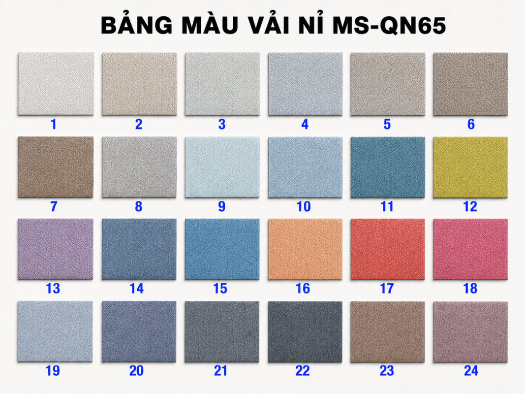 Vải Nỉ Cho Ghế Sofa Thớ Vải To Vừa Phải Mã Số QN65