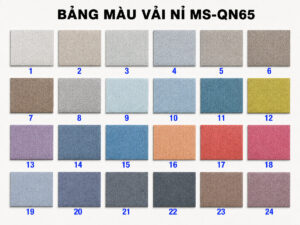 Vải Nỉ Cho Ghế Sofa Thớ Vải To Vừa Phải Mã Số QN65