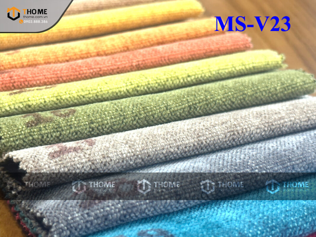 Vải nỉ cho ghế sofa thớ vải thô, to mã số V23