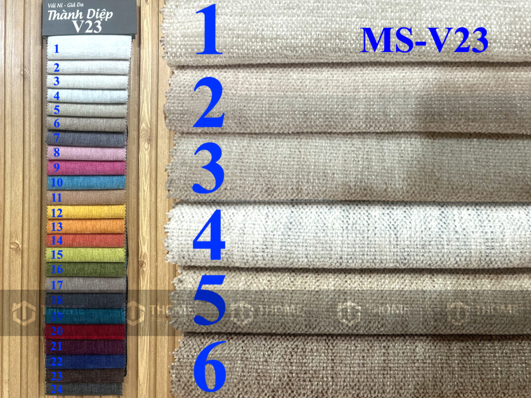 Vải nỉ cho ghế sofa thớ vải thô, to mã số V23