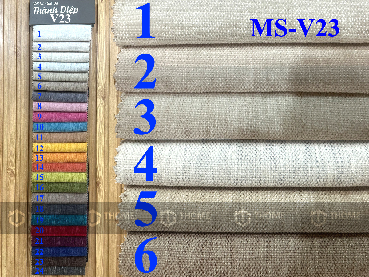Vải nỉ cho ghế sofa thớ vải thô, to mã số V23
