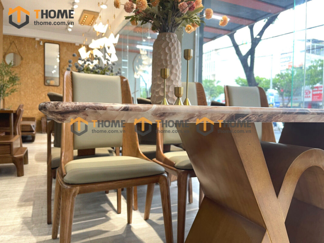 Mặt Đá Cẩm Thạch Nel Chân Gỗ Đan Nhập Khẩu MĐ-04NK