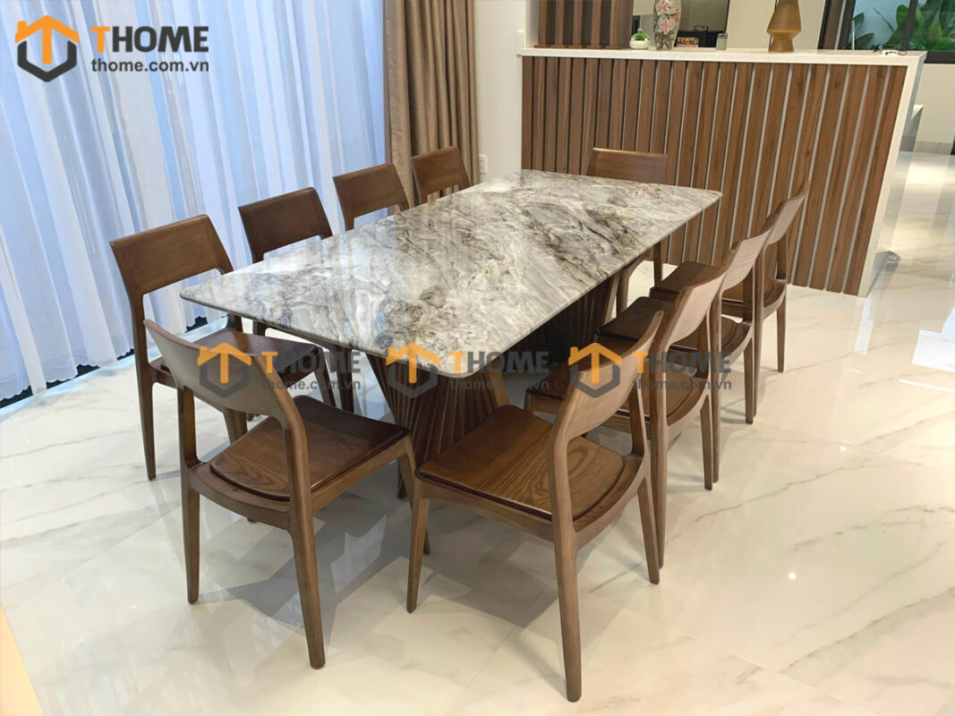 Mặt Đá Cẩm Thạch Nel Chân Gỗ Đan Nhập Khẩu MĐ-04NK