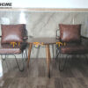 Bàn Ghế Cafe Sofa Moon Chân Sắt BGCF-03SOFASAT