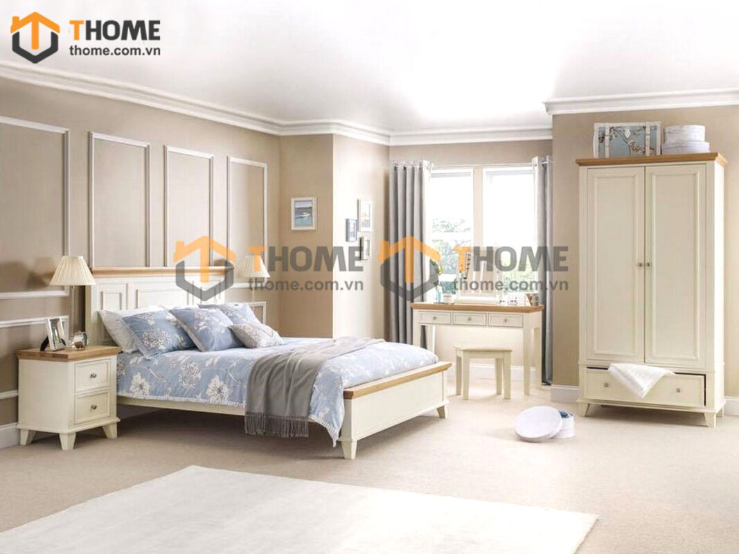 Bộ Sưu Tập Phòng Ngủ Số 02 Gỗ Sồi Tự Nhiên TKPN-02SM