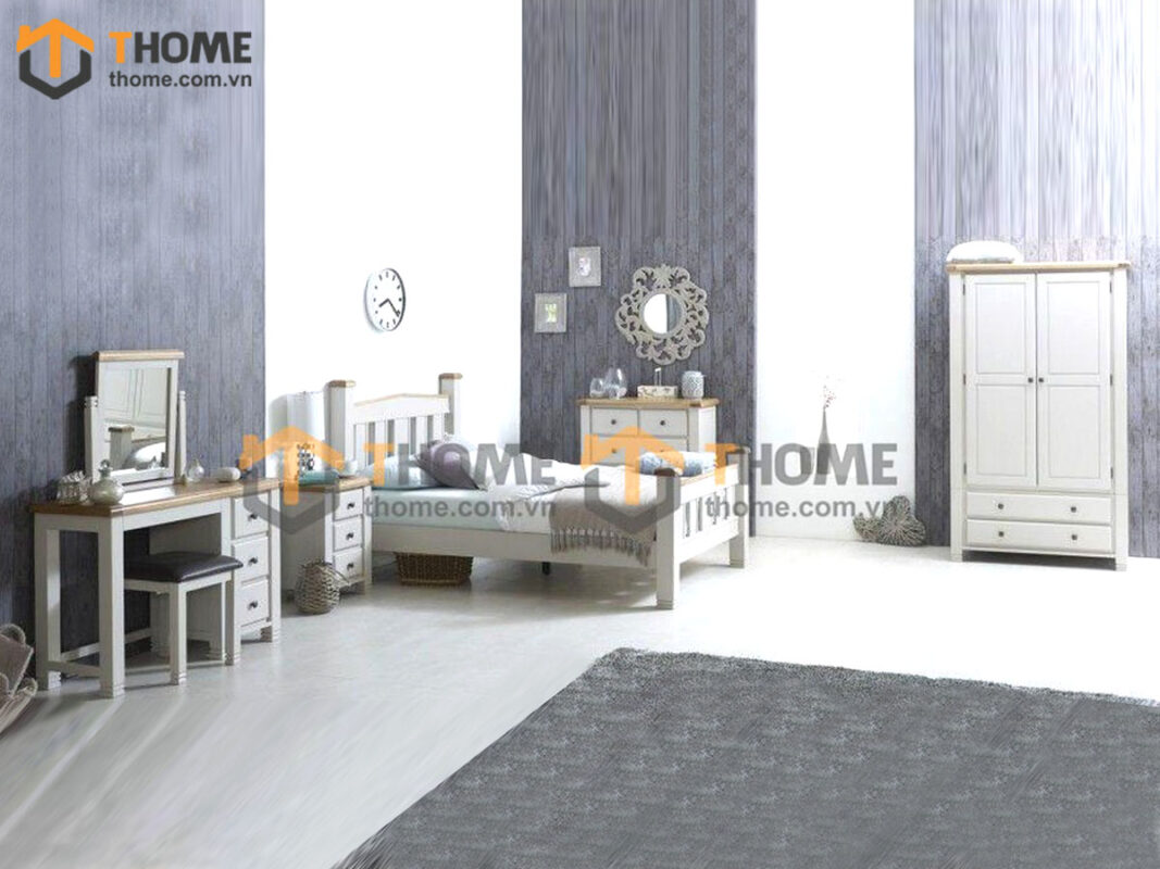 Bộ Sưu Tập Phòng Ngủ Số 02 Gỗ Sồi Tự Nhiên TKPN-02SM