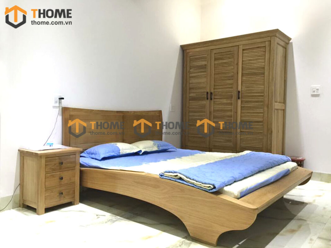 Bộ Sưu Tập Phòng Ngủ Số 01 Gỗ Sồi Tự Nhiên TKPN-01SM