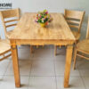 Bộ bàn ăn Cabin 4 ghế (nhiều mẫu ghế) màu tự nhiên BBA4-04CS