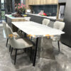 Bộ bàn ăn chân bướm 4 ghế (nhiều mẫu ghế) nhập khẩu BBA4-08NK