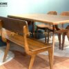 Bộ Bàn Ăn Chân Chéo 6 Ghế (Nhiều Mẫu Ghế) Gỗ Sồi Tự Nhiên BBA6-16SN