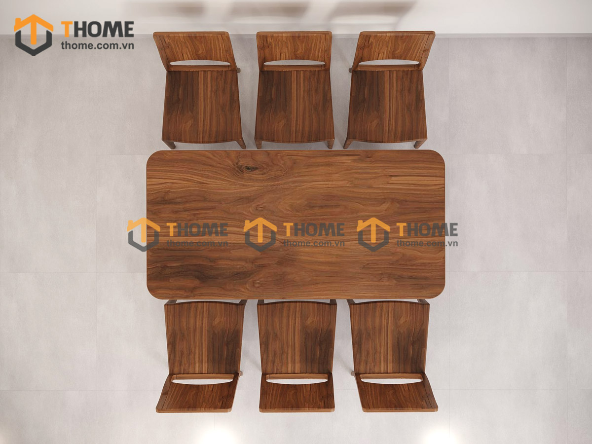 Bộ Bàn Ăn Luxury 6 Ghế (Nhiều Mẫu Ghế) Gỗ Sồi Tự Nhiên BBA6-33SN