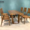 Bộ Bàn Ăn Luxury 6 Ghế (Nhiều Mẫu Ghế) Gỗ Sồi Tự Nhiên BBA6-33SN