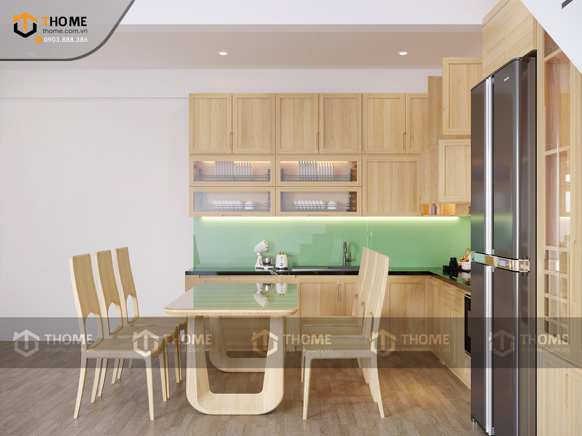 Bộ Bàn Ăn Luxury 6 Ghế (Nhiều Mẫu Ghế) Gỗ Sồi Tự Nhiên BBA6-32SN