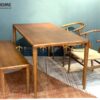 Bộ Bàn Ăn Neva 4 Ghế (Nhiều Mẫu Ghế) Gỗ Sồi Tự Nhiên BBA4-14SN