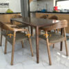 Bộ Bàn Ăn Neva 6 Ghế (Nhiều Mẫu Ghế) Gỗ Sồi Tự Nhiên BBA6-14SN