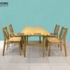 Bộ Bàn Ăn Titan 4 Ghế (Nhiều Mẫu Ghế) Gỗ Sồi Tự Nhiên BBA4-15SN