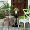 Bàn Ghế Cafe Nhựa Nhập Khẩu Kiểu 01 BGCF-01NHUA