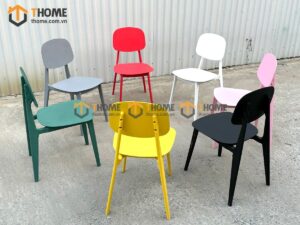 Bàn Ghế Cafe Nhựa Nhập Khẩu Kiểu 03 BGCF-03NHUA