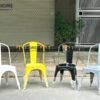 Bàn Ghế Cafe Nhựa Nhập Khẩu Kiểu 05 BGCF-05NHUA