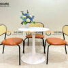 Bàn Ghế Cafe Nhựa Nhập Khẩu Kiểu 09 BGCF-09NHUA