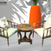 Bàn Ghế Cafe Sofa Beauty Gỗ Sồi Tự Nhiên BGCF-12SOFA