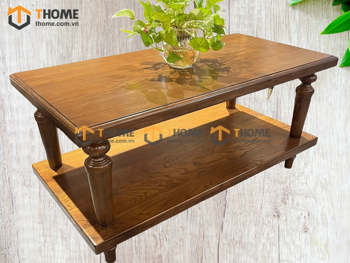 Bàn Ghế Cafe Sofa Chawoo Gỗ Sồi Tự Nhiên BGCF-10SOFA