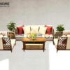 Bàn Ghế Cafe Sofa Chawoo Gỗ Sồi Tự Nhiên BGCF-10SOFA