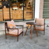 Bàn Ghế Cafe Sofa Daisy Gỗ Sồi Tự Nhiên BGCF-04SOFA
