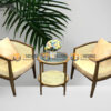 Bàn Ghế Cafe Sofa Harvey Gỗ Sồi Tự Nhiên BGCF-09SOFA