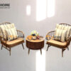 Bàn Ghế Cafe Sofa Jubille Gỗ Sồi Tự Nhiên BGCF-08SOFA