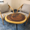 Bàn Ghế Cafe Sofa Katakana Gỗ Sồi Tự Nhiên BGCF-07SOFA
