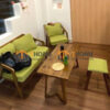 Bàn Ghế Cafe Sofa Katakana Gỗ Sồi Tự Nhiên BGCF-07SOFA
