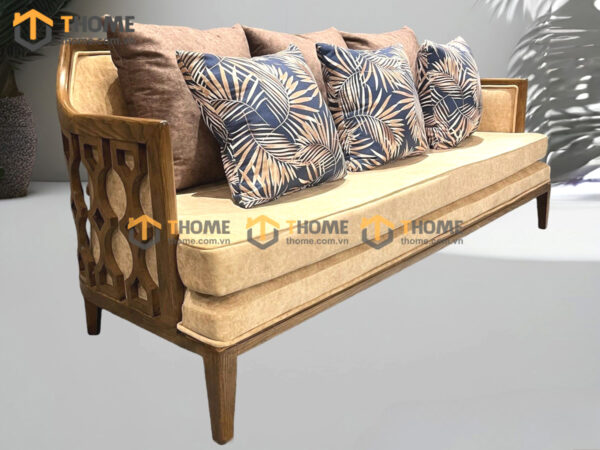 Bàn Ghế Cafe Sofa Knees Gỗ Sồi Tự Nhiên BGCF-11SOFA