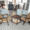 Bàn Ghế Cafe Sofa Mây S Ngã Gỗ Sồi Tự Nhiên BGCF-17SOFA