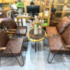 Bàn Ghế Cafe Sofa Moon Chân Sắt BGCF-03SOFASAT