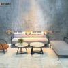 Bàn Ghế Cafe Sofa Nappa Chân Sắt BGCF-04SOFASAT