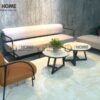 Bàn Ghế Cafe Sofa Nappa Chân Sắt BGCF-04SOFASAT