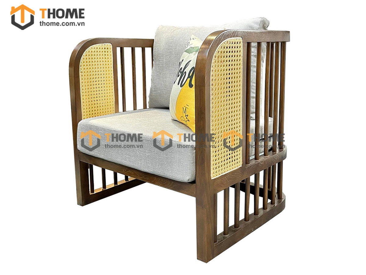 Bàn Ghế Cafe Sofa Sonet Gỗ Sồi Tự Nhiên BGCF-13SOFA