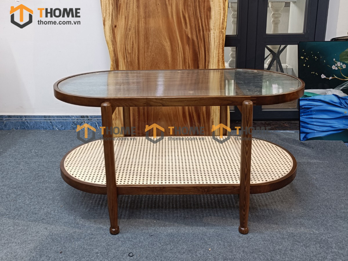 Bàn Ghế Cafe Sofa Sonet Gỗ Sồi Tự Nhiên BGCF-13SOFA
