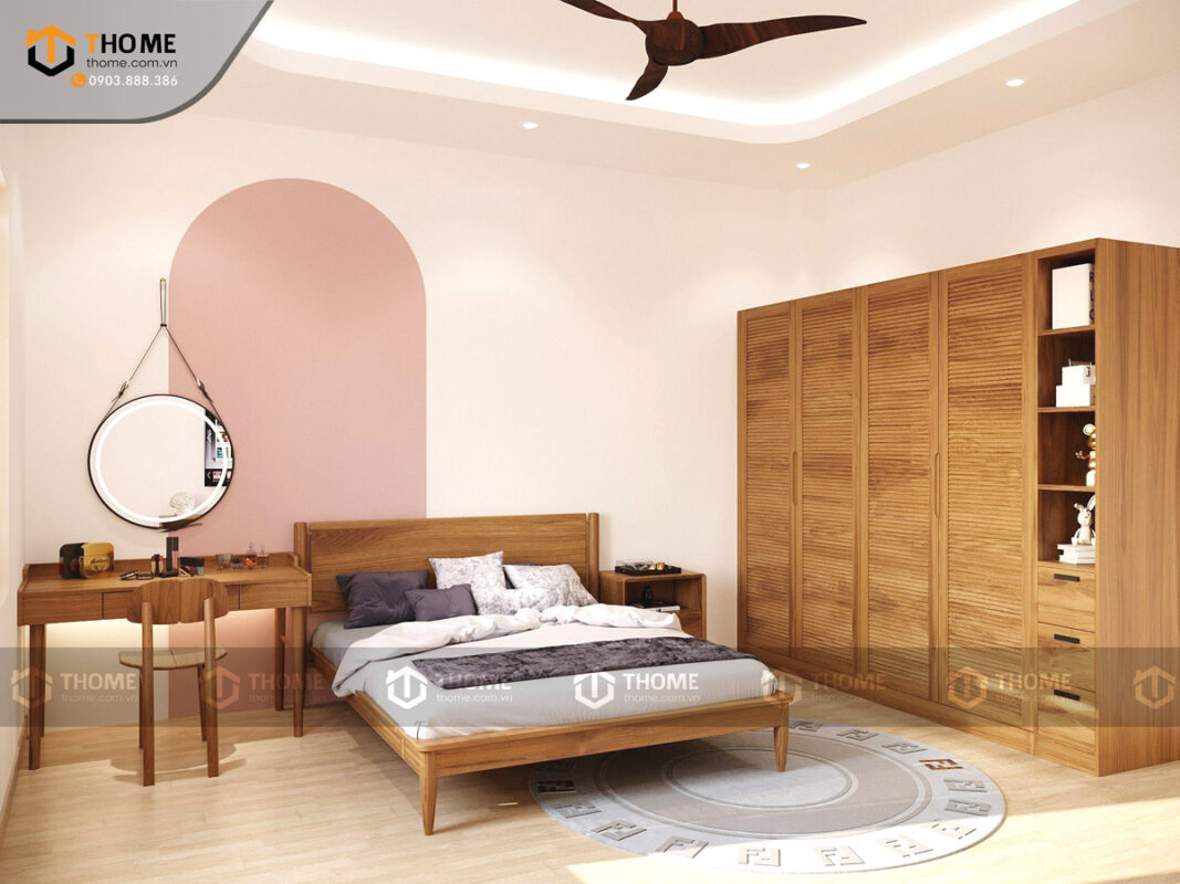 Bàn Làm Việc Gỗ Sồi Tự Nhiên 1 Hộc Kéo Titan BLV1T-09SN