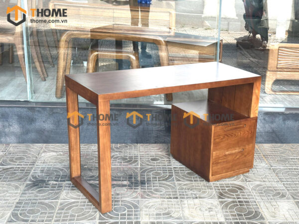 Bàn Làm Việc Gỗ Sồi Tự Nhiên Casa 2 Hộc Kéo BLV1T-11SN